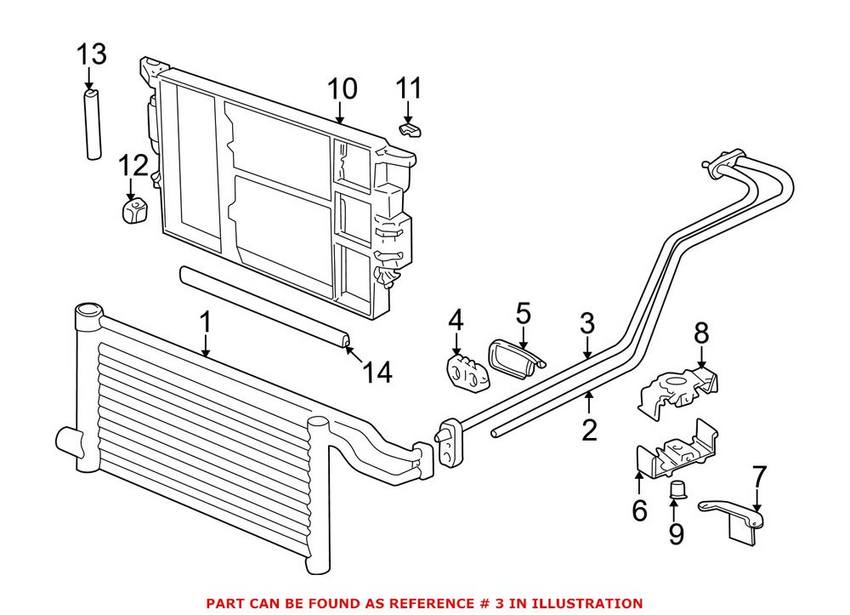 BMW Auto Trans Fluid Line 17221714512